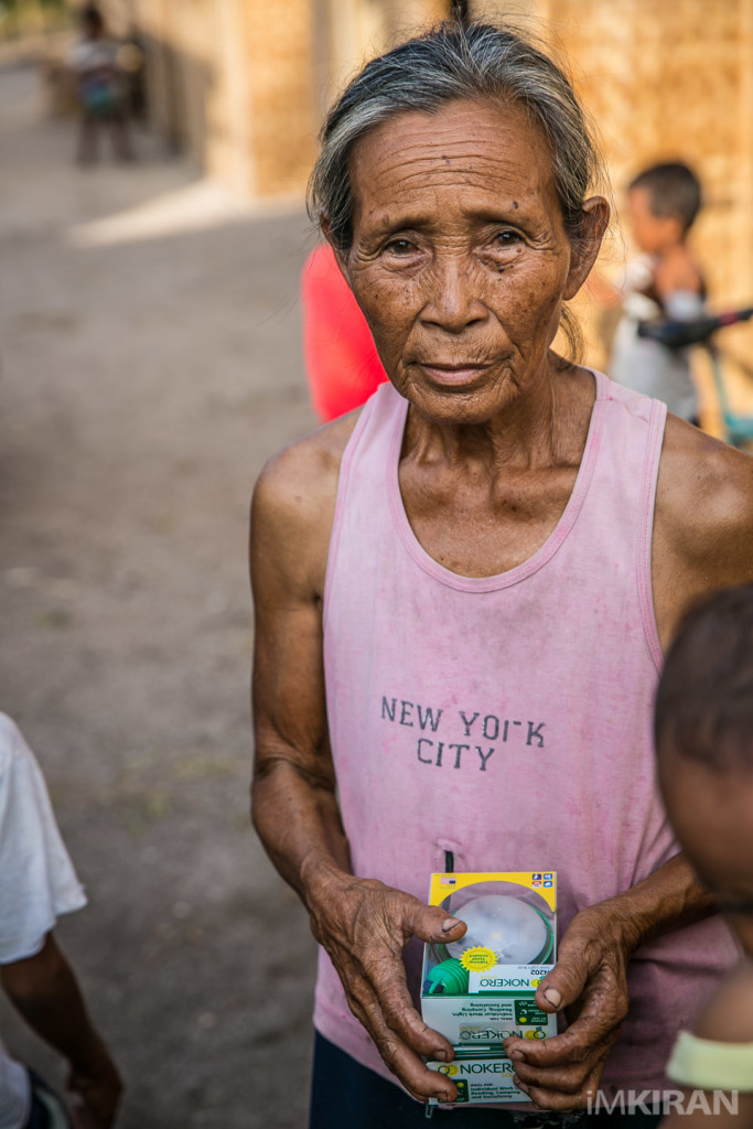 She is one of the oldest survivors of the typhoon.